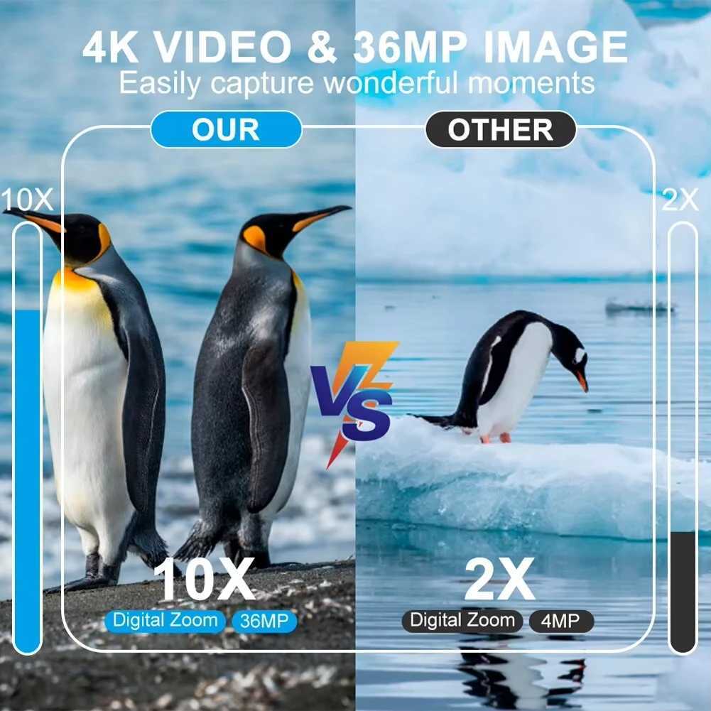 4K Night Vision Binoculars Device 10x Digital 800m Full Dark 8W Infrared WiFi Tescope Goggs For Cam Hunting Video Record W250116