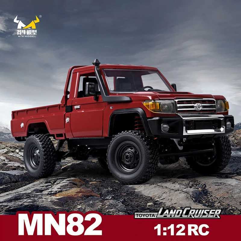 MN82 RC tracked full-size pickup truck 1 12 2.4G 4WD Lc79 remote control climbing off-road vehicle electric model childrens toy gift Y241102