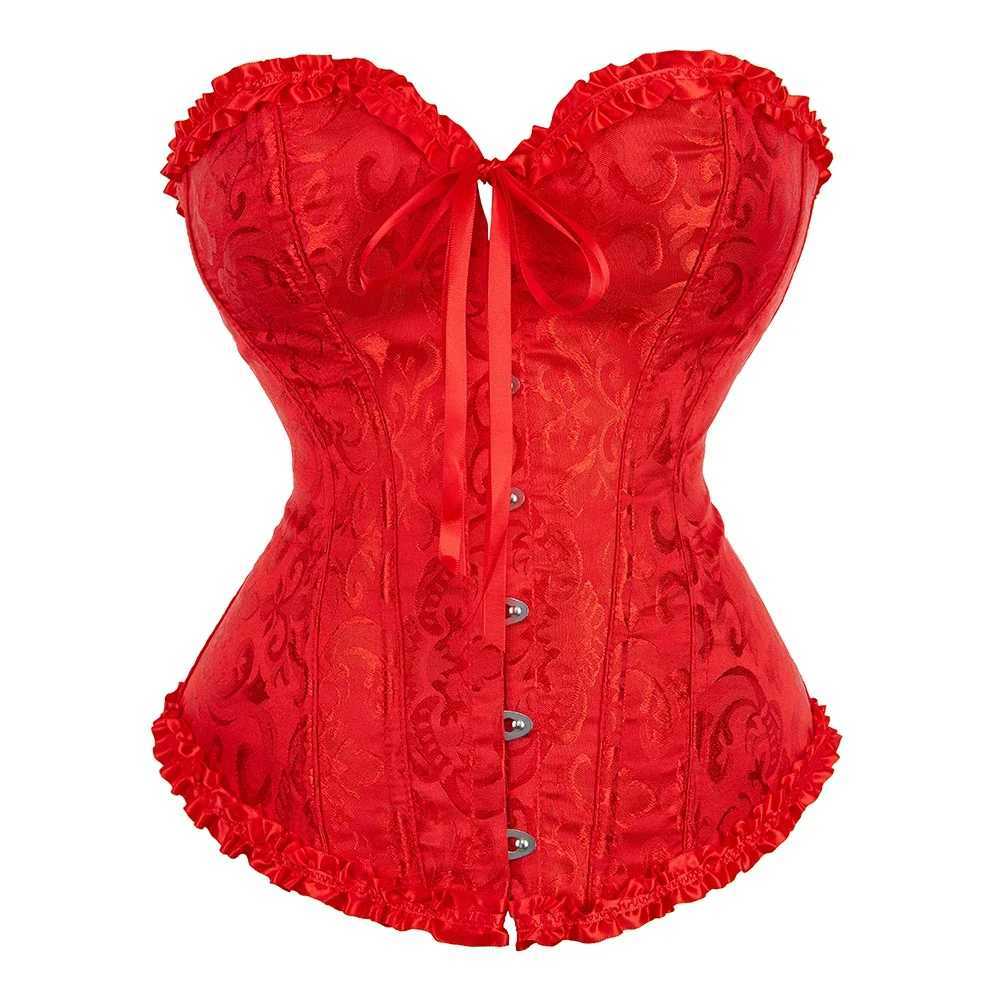 Corsets Top Bustiers Body Shaper for Women Overbust Corset Sexy Jacquard Lingerie Vintage Victorian Costume Plus Size Corset W250120
