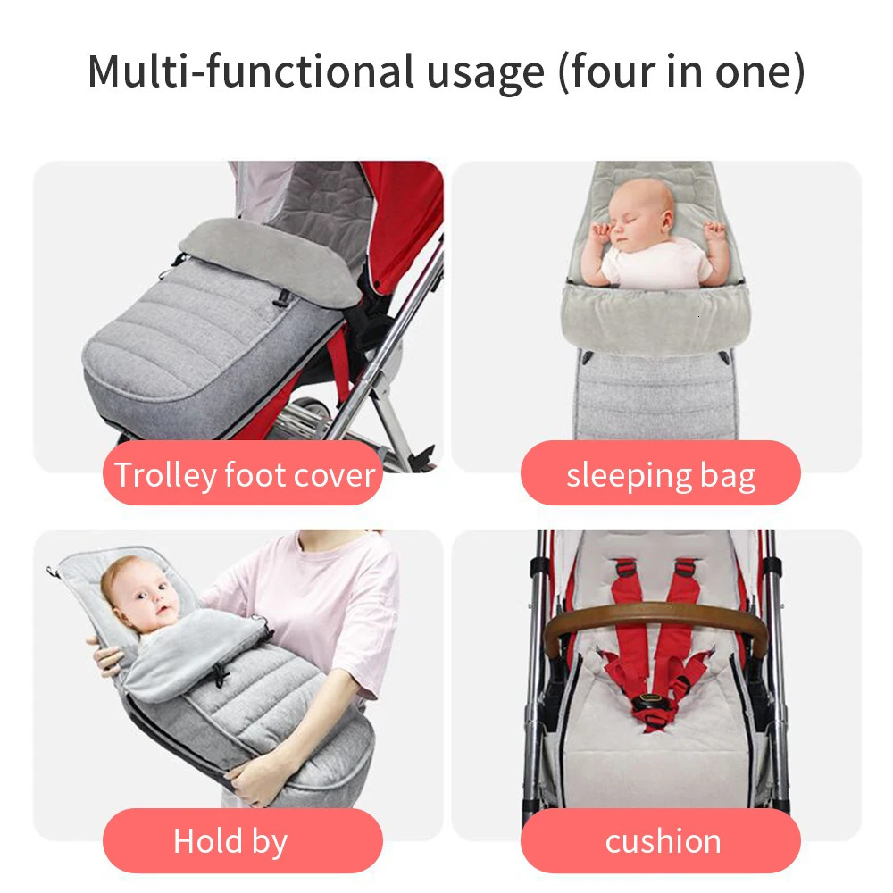 Baby Stroller Sleeping Bag born Windproof Cushion Footmuff Pram Sleepsacks Infant Winter cart Sleep Sack Car Bags For Babies 250117