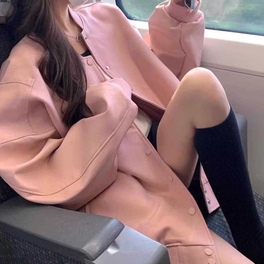 Autumn and Winter Clothing New Loose Oversized Thick Hoodie Jacket Baseball Jacket Design Sense Womens Jacket Fashion Top Women Jackets Coat 241209