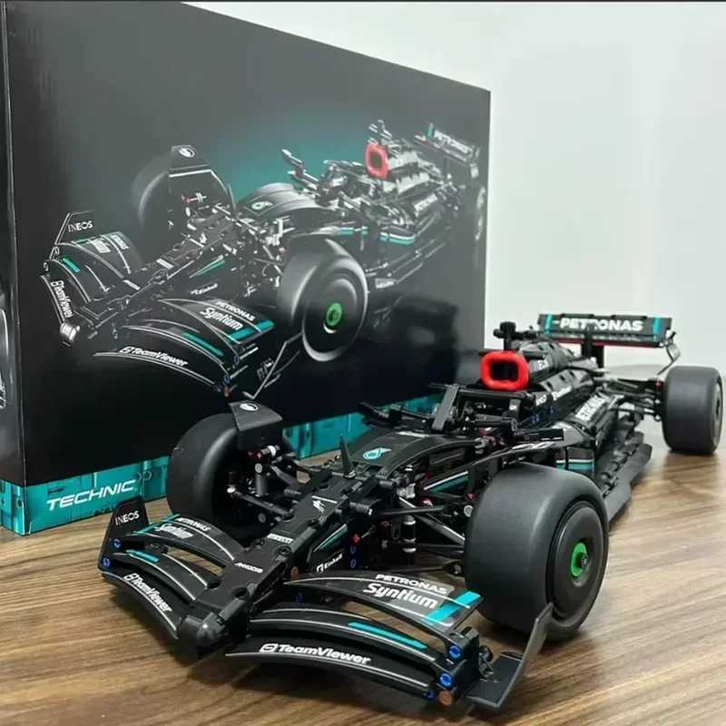 1642PCS Technical F1 W14 E Performance Speed Car Building Blocks Brick Cpatible 42171 Vehicle Model DIY Toy Gift for Children