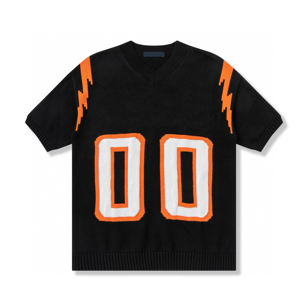 Men's Plus Tees & Polos spring and summer new high grade cotton printing short sleeve round neck panel T-Shirt Size: m-l-xl-xxl-xxxl Color: black white dff564gg7