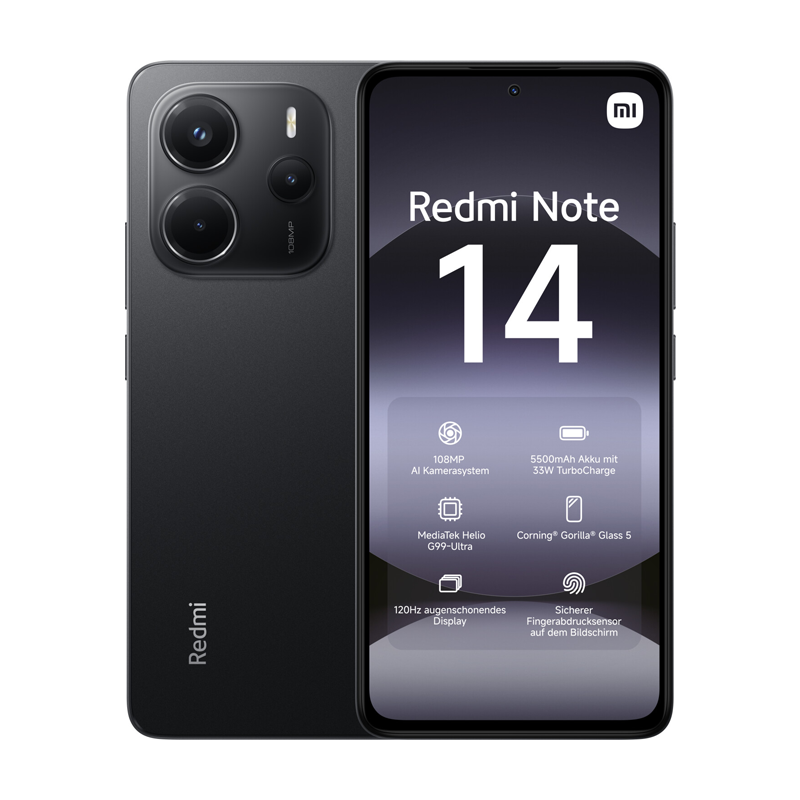 Global Version Xiaomi Redmi Note 14 4G NFC MediaTek Helio G99-Ultra 108MP AI Camera 5500mAh 6.67" 120Hz AMOLED Display