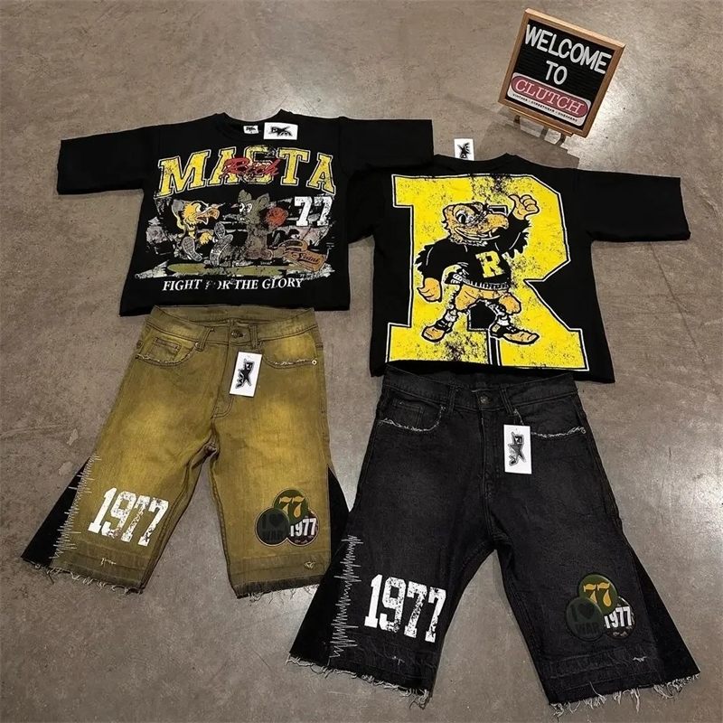 Streetwear Y2K Long Sleeves T Shirt Hip Hop Stripe Printing Loose Sweatshirt Men Women Pure Cotton Round Neck T Shirt Tops 241231