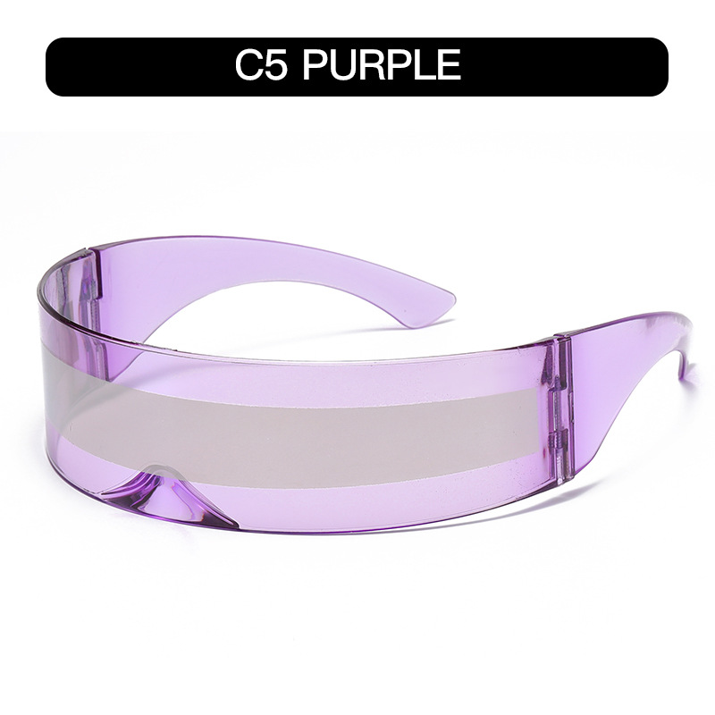fashion Cyberpunk futuristic integrated sunglasses, personalized sunglasses
