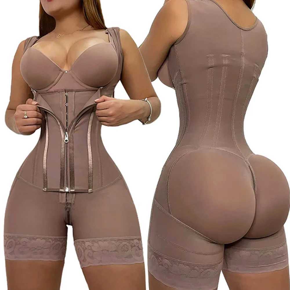 High Compression Girdle Shaper Colombian Fajas Shapewear Postpartum Belly flat Sheath Waist Trainer Belts Woman Extreme Corset W250120