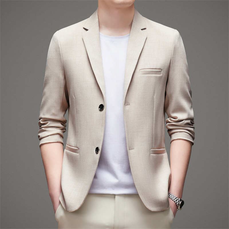 K808 Men's Casual Suit Jacket - Trendy Mature Style Cardigan for All Occasions