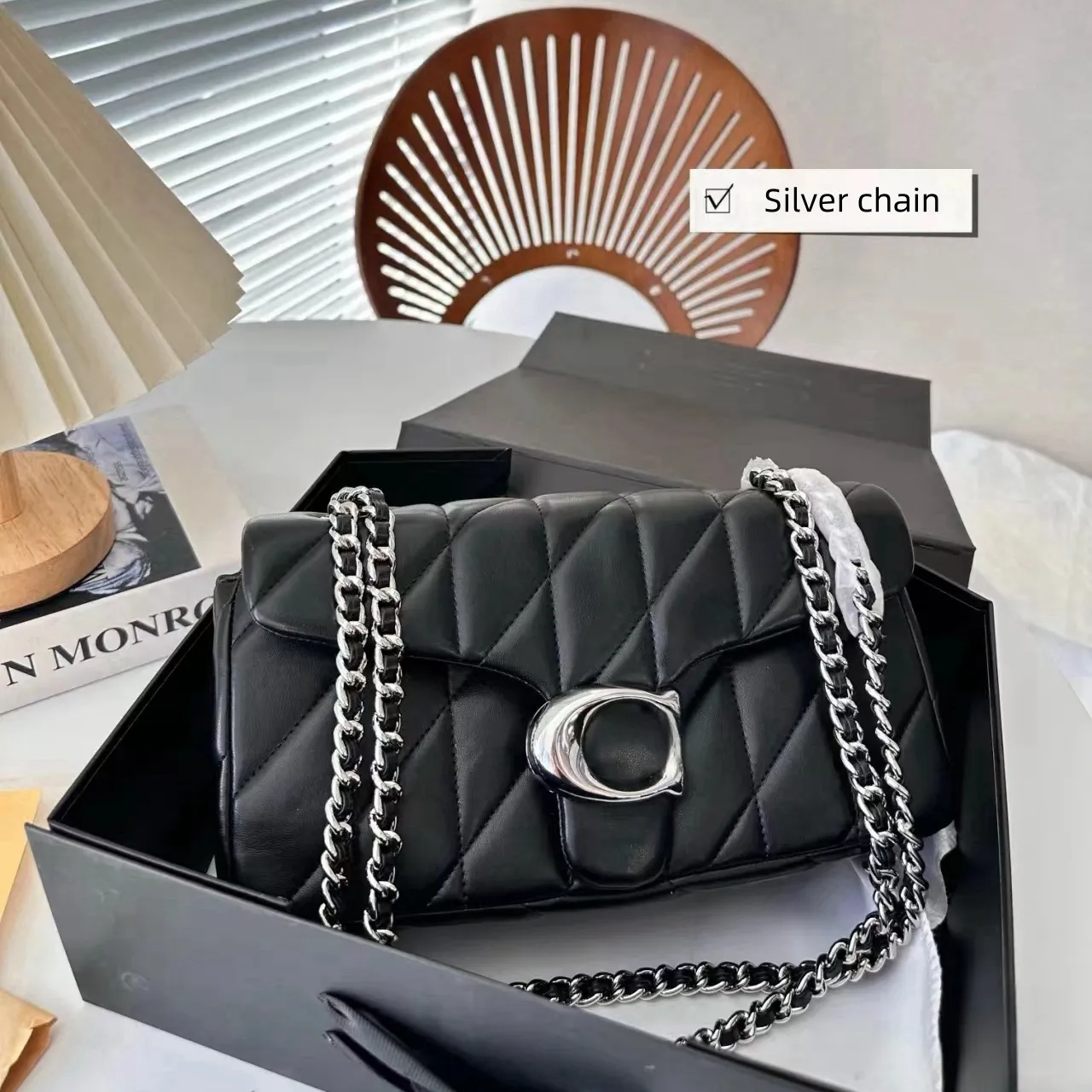 Quality Shoulder Bag Designer Bag Womens Man Tabby bag Messenger Bags Tote Handbag Real Leather Baguette Mirror Square Crossbody Fashion Bags Black Wallet Clutch