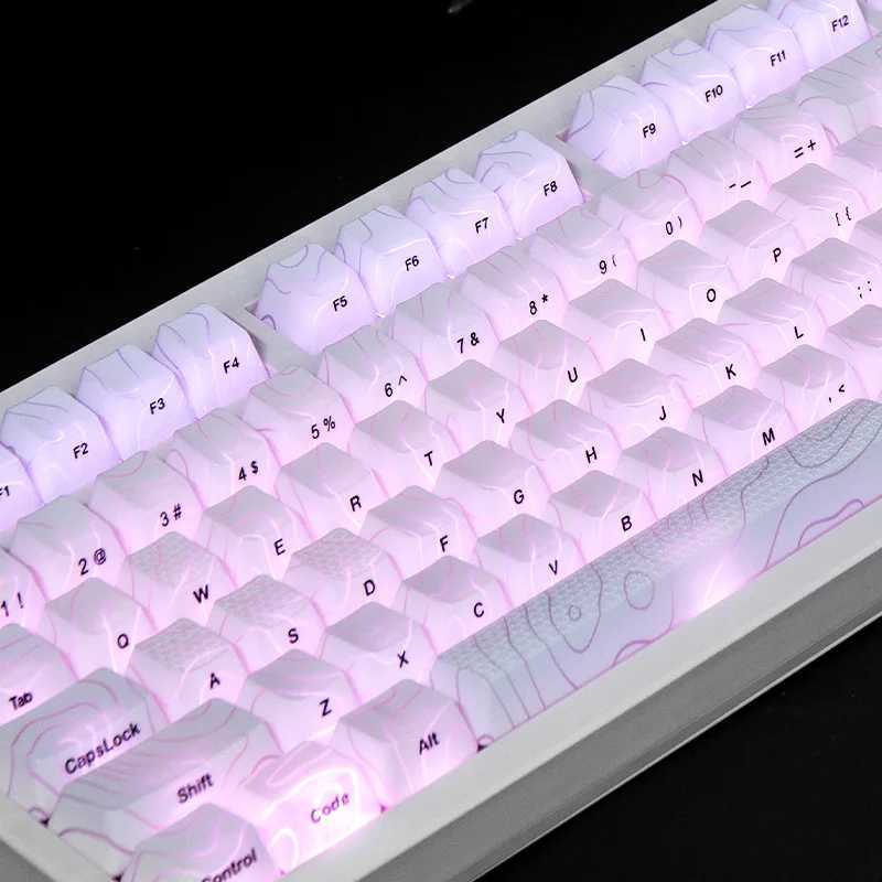 Keyboards ZORNHER ZH980 Topo2.0 Mechanical Keyboard Geming Wireless 2.4G Bluetooth Custom Office HIFI Mute Topographic Starry Night z250120