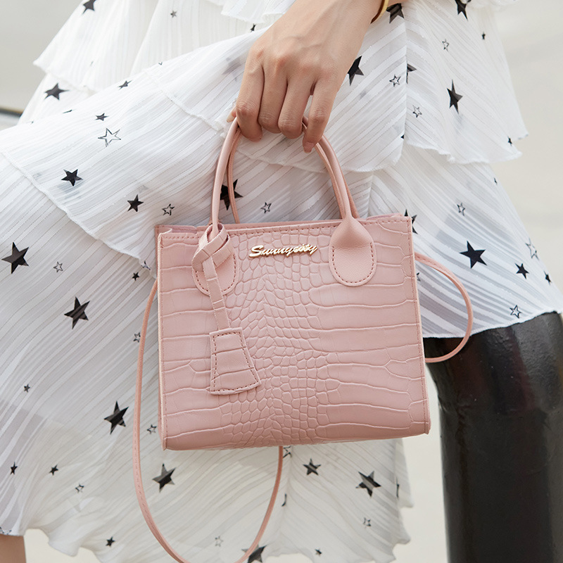 Free shipping designer bag Shoulder Bags Fashionable Small large capacity new single Stitched off bag tote bag Blue White Pink