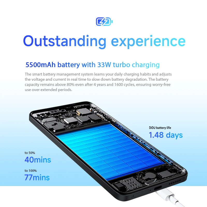 Global Version Xiaomi Redmi Note 14 Smartphone 128GB / 256GB ROM MediaTek Helio G99-Ultra 33W120Hz AMOLED 108MP 5500mAh