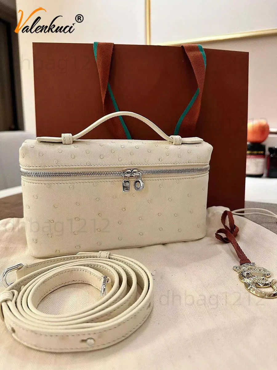 loropianowomens bag totes fashion womens leather garbage bento bag shoulder cross body handbag cloudy lunch box l19 with t250120 loro pianaly loropianna lp WVVJ