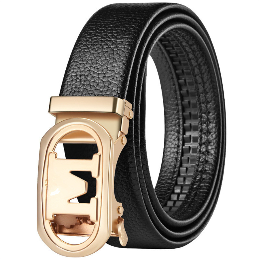 Designer men women Classic casual leather belts for man metal letter smooth buckle woman waistband fashionable belt with box I-9