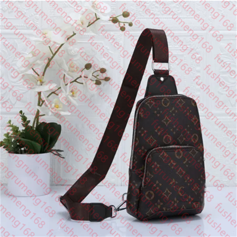 Designer Avenue Slingbag Mens Genuine Leather Shoulder Bags Luxurys Crossbody bag Wallet Double Zipper Handbag Fanny Pack Chest bag Belt Bag Bumbag backpack
