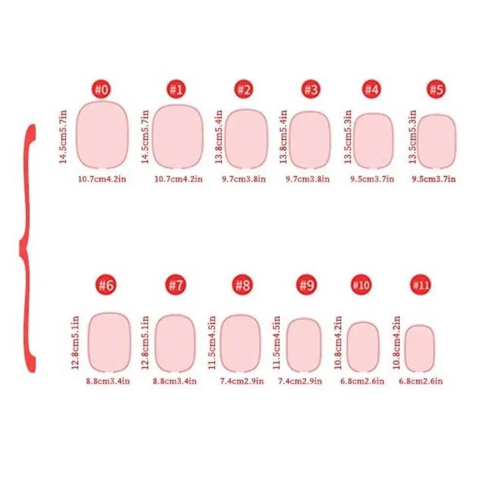 Little Girls old False Nails Full Cover Nail Art Tips Short Square Shaped s Cartoon Fake Nails Candy ColorW250120