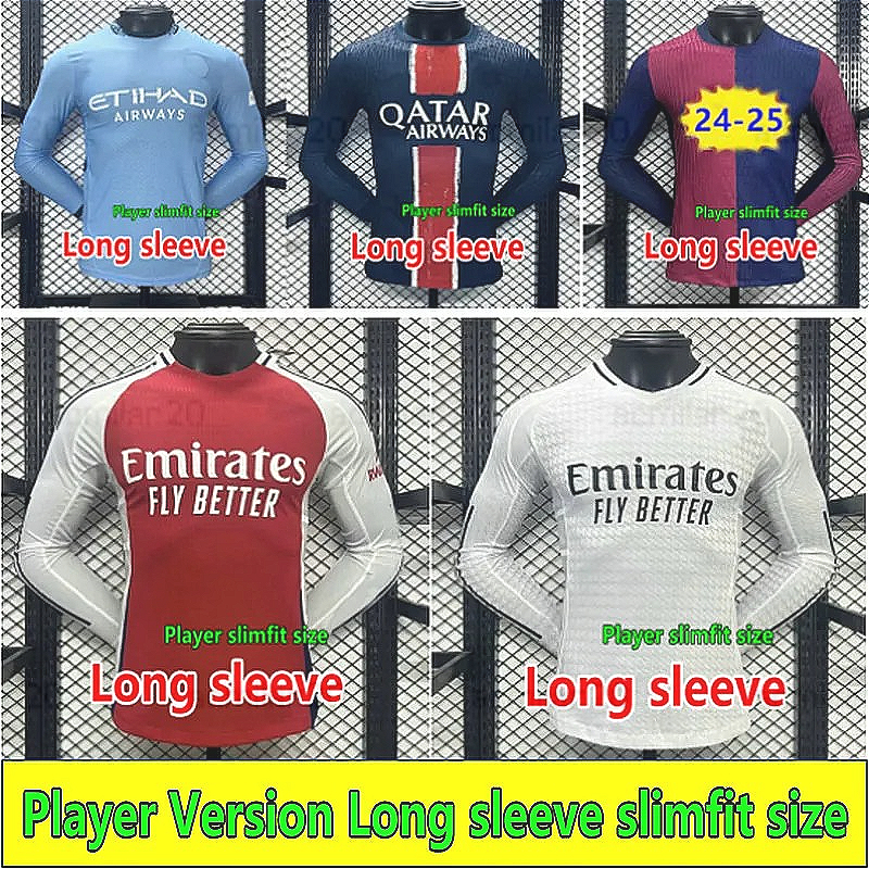player version 2024 Long sleeve soccer jersey teams MBAPPE 24 25 Home Away Belgham KANE FODEN VINI JR LAMINE YAMAL SAKA HAVERTZ Football shirt men size