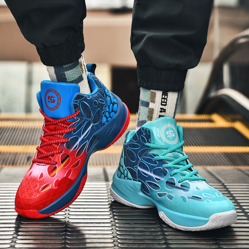 New quality Yuanyang basketball men's anti-slip wear-resistant student sports fashion high top NEW hot outdoor shoes