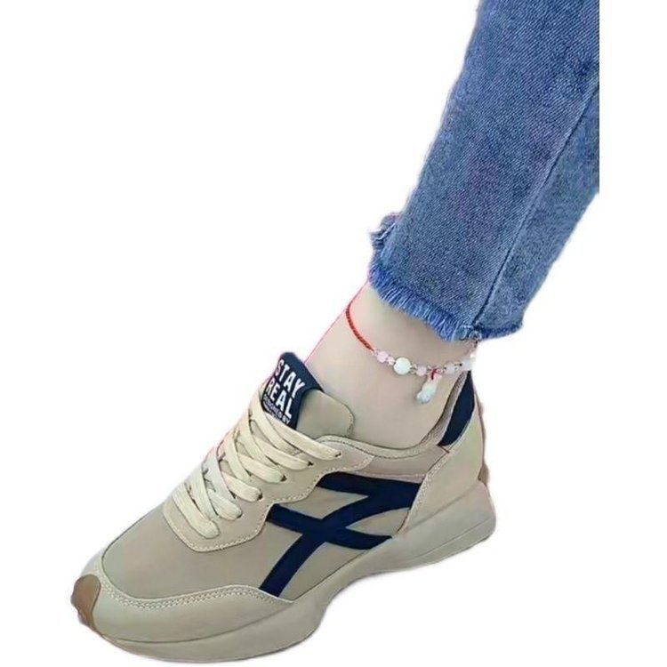 Small waist women's shoes 2025 spring new single inside thick casual daddy shoes student leather Forrest Gump shoes female 35-41