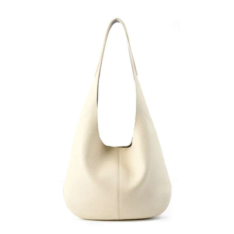 Women's Bucket Large Capacity Layerbag High-Grade Armpit Shoulder Leather Designer Bag Genuine Leather Vintage BagVoyage