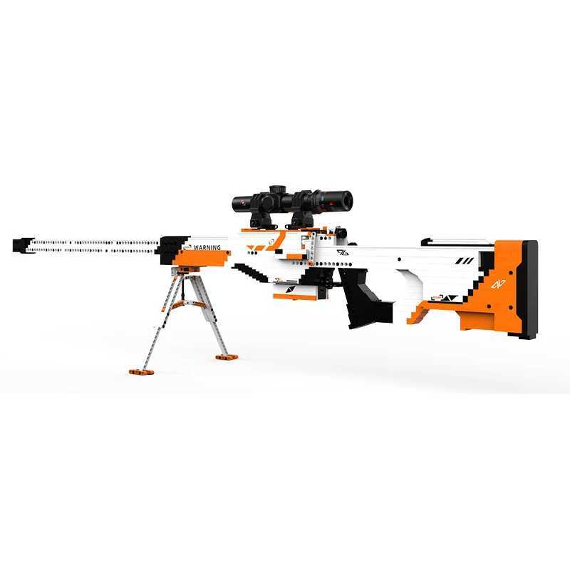 Military Series Ww2 m W6 Sniper Rifle Building Blocks Model Moc Technical Gun Army Weapons Bricks Kit Toy For Boy Holiday Gift W250115
