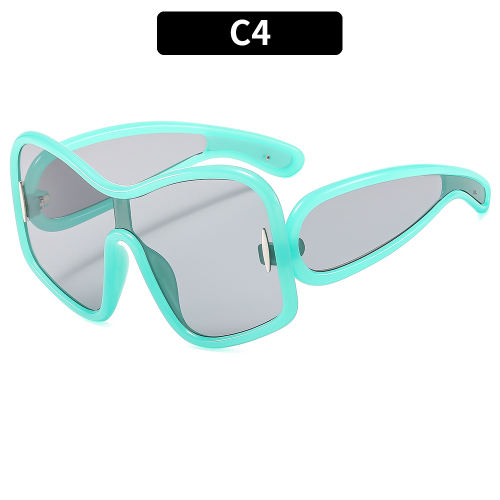 2025 Oversized large frame fashionable high-end sunglasses trendy cool sunglasses personalized sunglasses