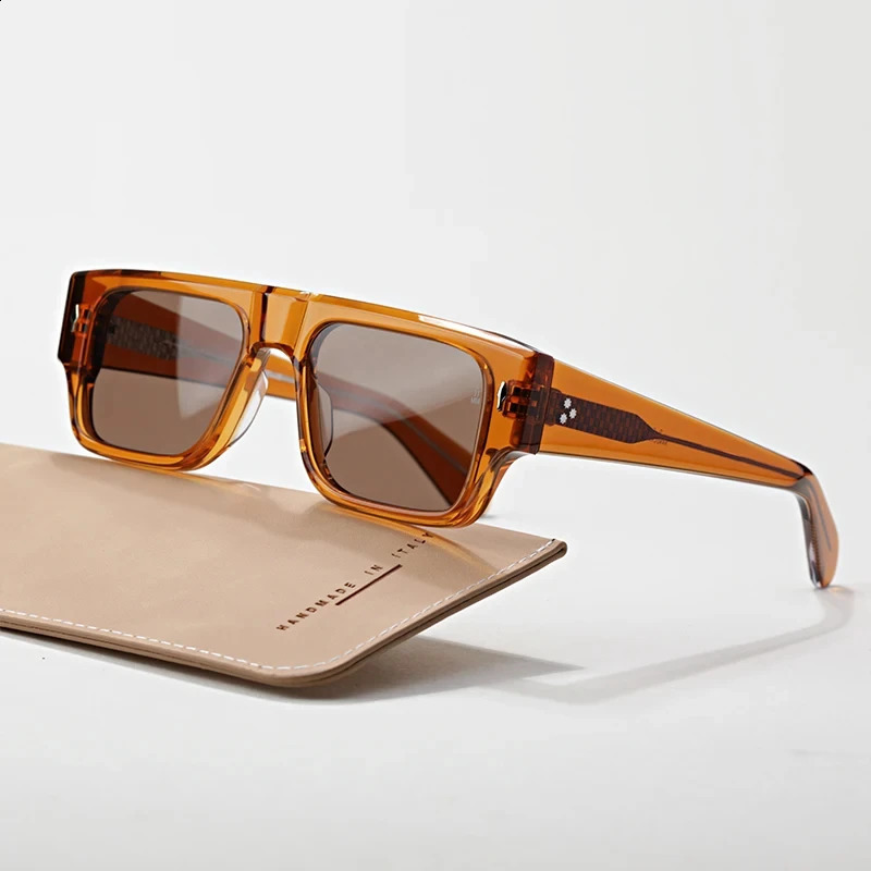 Handmade sunglasses DEVOTO Square Acetate Men Women Top Quality Eyewear Outdoor UV400 Protection Sunglasses 250117