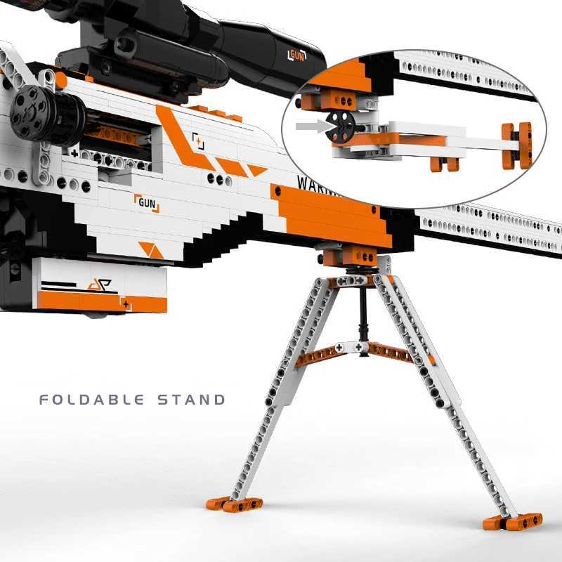 Military Series Ww2 m W6 Sniper Rifle Building Blocks Model Moc Technical Gun Army Weapons Bricks Kit Toy For Boy Holiday Gift W250115
