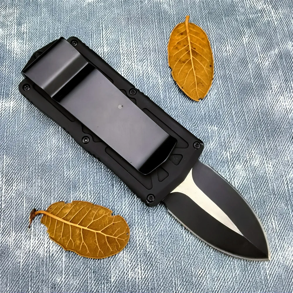 NEW Micr 157-1T Exocet Tactical Money Clip Pocket Knife 440C Blade Black Zinc Alloy Handles Mini Multitools Outdoor Hunting Knives 3300 3200 3400 CUP2