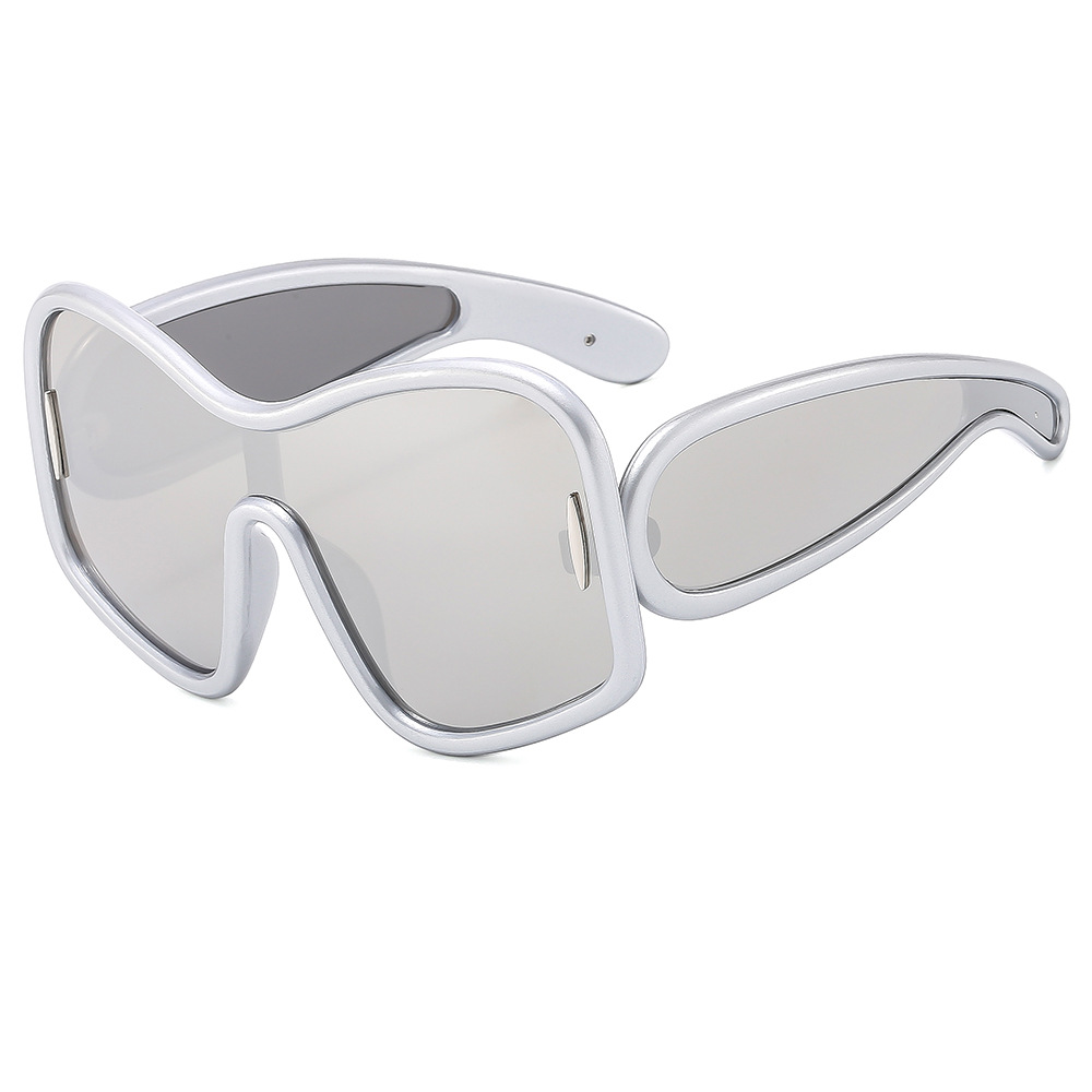 2025 Oversized large frame fashionable high-end sunglasses trendy cool sunglasses personalized sunglasses