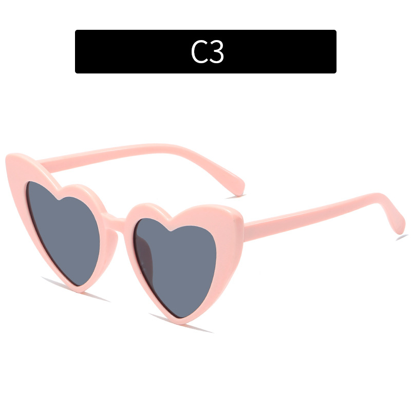 2025 Multi colored love sunglasses, parent-child personalized glitter sunglasses, beach sunglasses