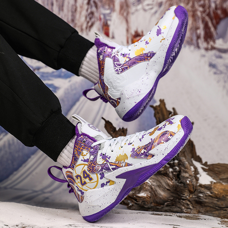 New high-top basketball shoes men's Outdoor sneaker indoor and outdoor actual running shoes wholesale 35-45