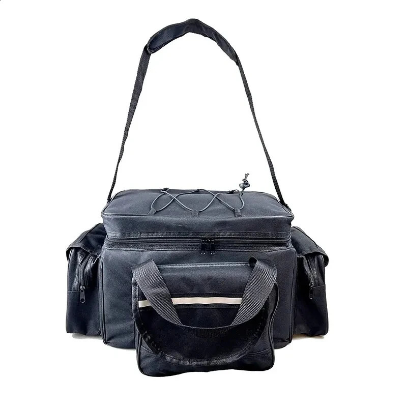 50*30*25cm Waterproof Fishing Bag Nylon Large Capacity Multi-Purpose Fishing Tackle Bag Two-Layer Outdoor Shoulder Bags 250120