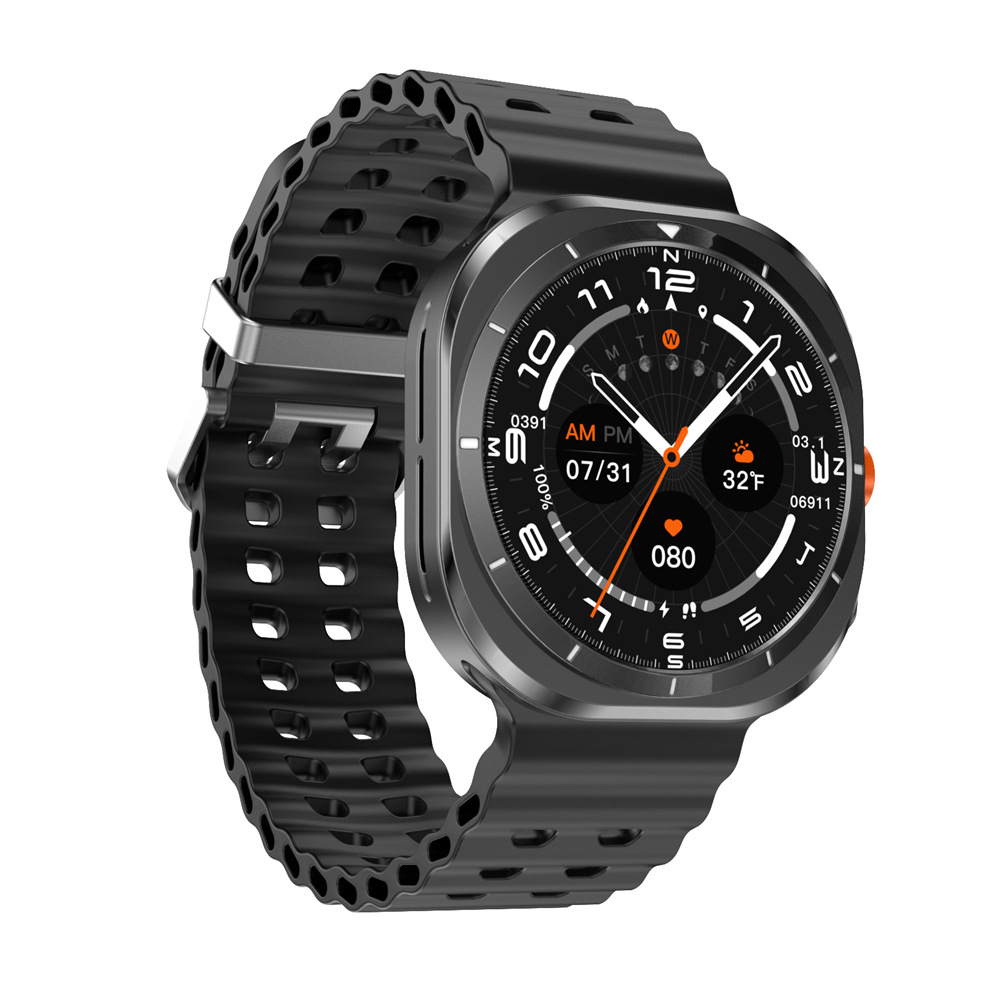 New DT WATCH ULTRA Smart Watch Heart Rate Blood Oxygen Monitoring Compass AI Voice Recording TWS Connection free shipping