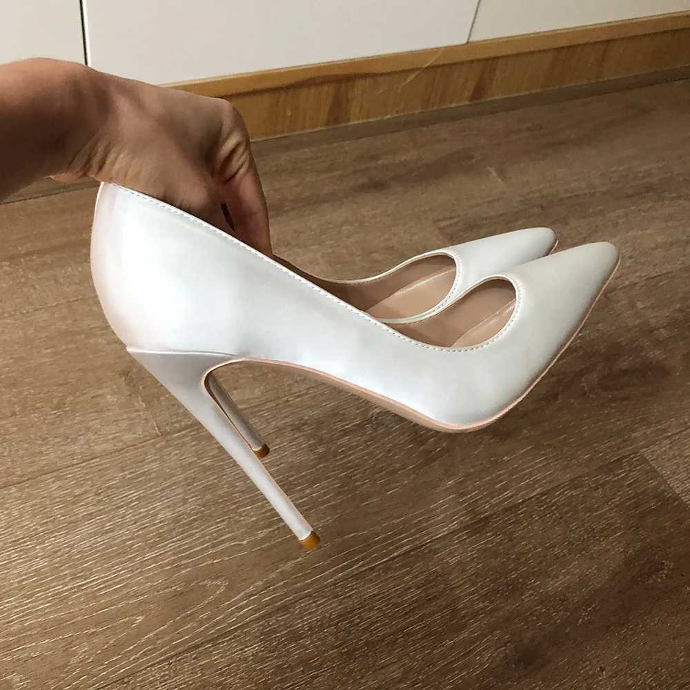Veowalk Solid White Satin Wen Pointed Toe Slip On Stiletto hot Pumps Elegant Wedding Party High Heel Shoes Custizable Z250121