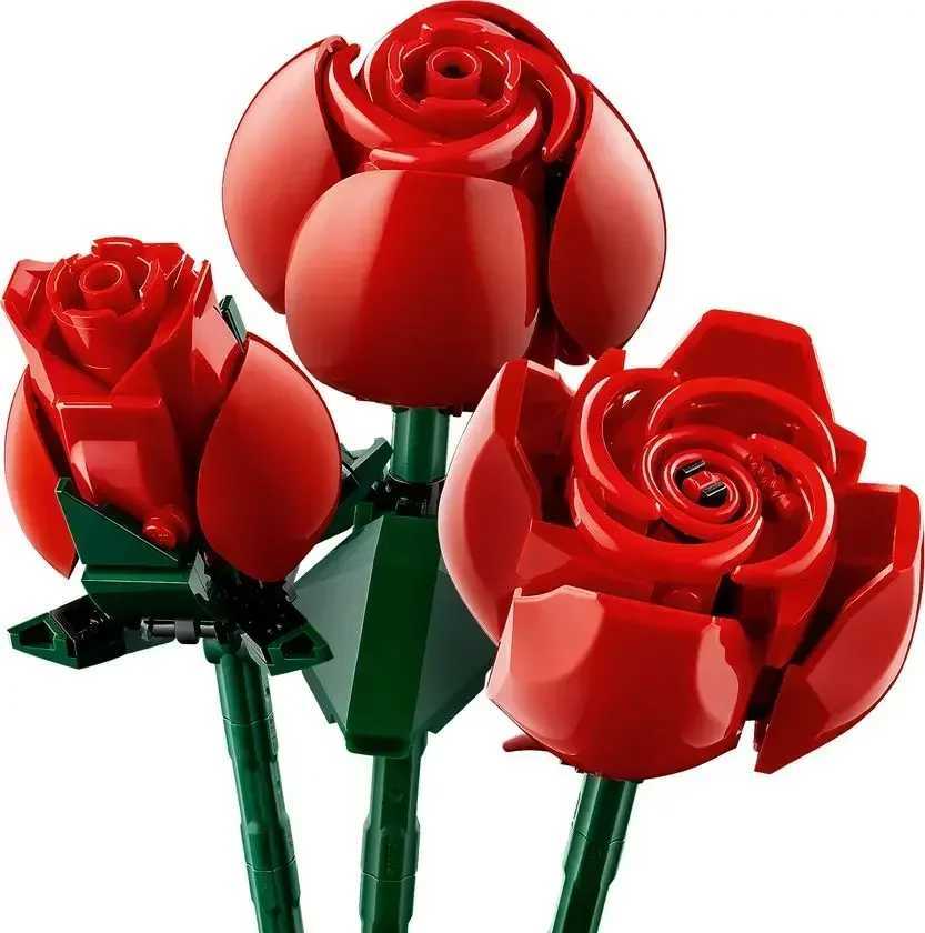 Icons Bouquet of Roses 10328 building blocks Sets Artificial Flowers for Home Dcor Gifts for Anniversary or Any Special Days W250115