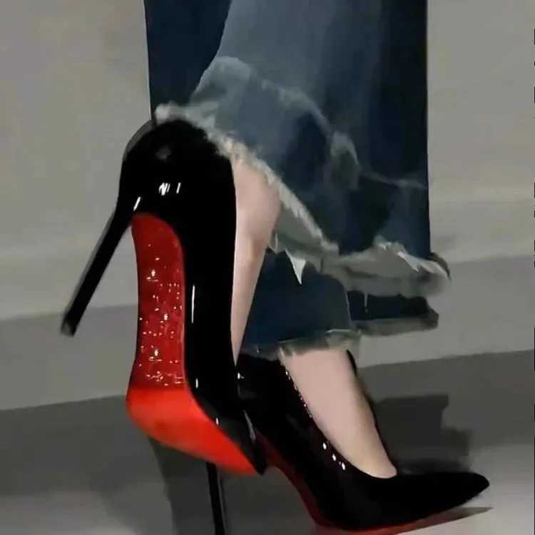Wen Elegant Luxury Shiny Rhinestone High H Sexy Red Bott Pumps Brand Shoes Sexy Party Pointed Toe Wedding Banquet Shoes Z250121