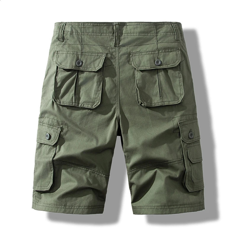 Mens Short Pants Cotton Cargo Shorts Tactical Breeches Casual Sports Man Hiking Fishing Streetwear 250117