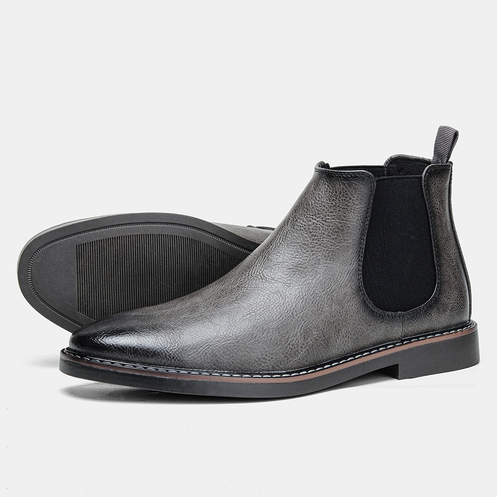 2025 New Free Shipping Boots Leather Shoes Men Work Safety Sneaker Men Chelsea Boots Outdoor Comfortable Footwear Plus size 48 Adult size 35-48