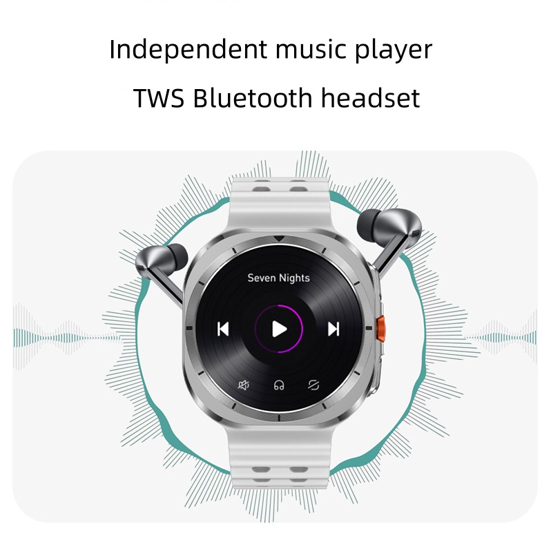 New DT WATCH ULTRA Smart Watch Heart Rate Blood Oxygen Monitoring Compass AI Voice Recording TWS Connection free shipping