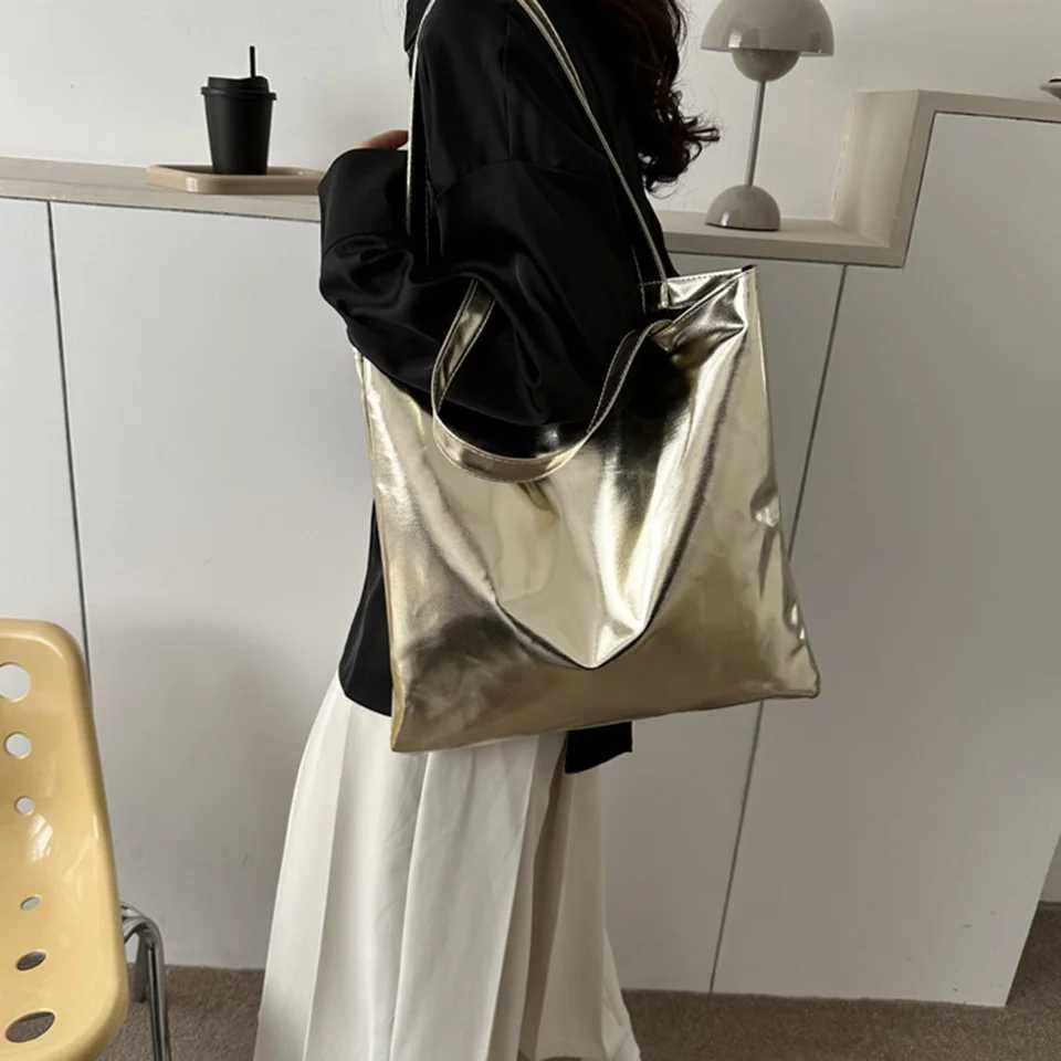 New Arrival Chic Colorful Shiny Handbag Women Underarm Bag Simple Pu Leather Totes Bags Women Shopping Party Shoulder Bag Y2k Girls Clutch T250227