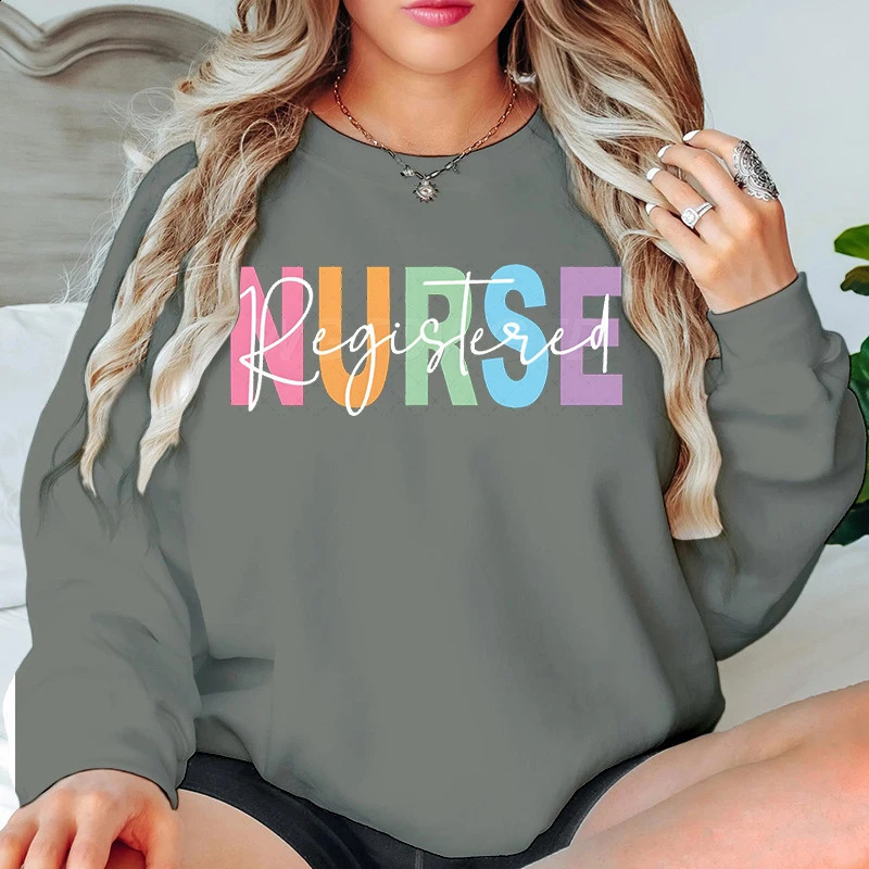 Registered Nurse Sweatshirt for Women RN Shirt for Registered Nurse Nursing Crewneck Pullover Gift for Registered Nurse Sweater 250113