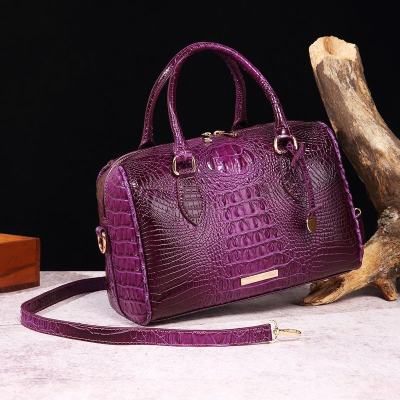 Travel Retro Women's Bag Brahman Crocodile Pattern