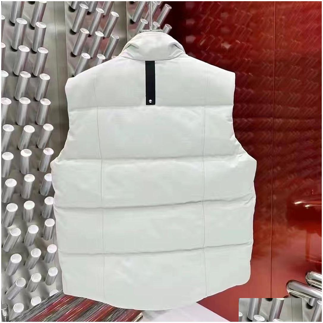 Mens Vests Moose Vest Puffer Canadian Gilet Women Designer Top Quality Waistcoat Letters Printed Outwears Parkas Casual Jacket Ff0 S Otfzo