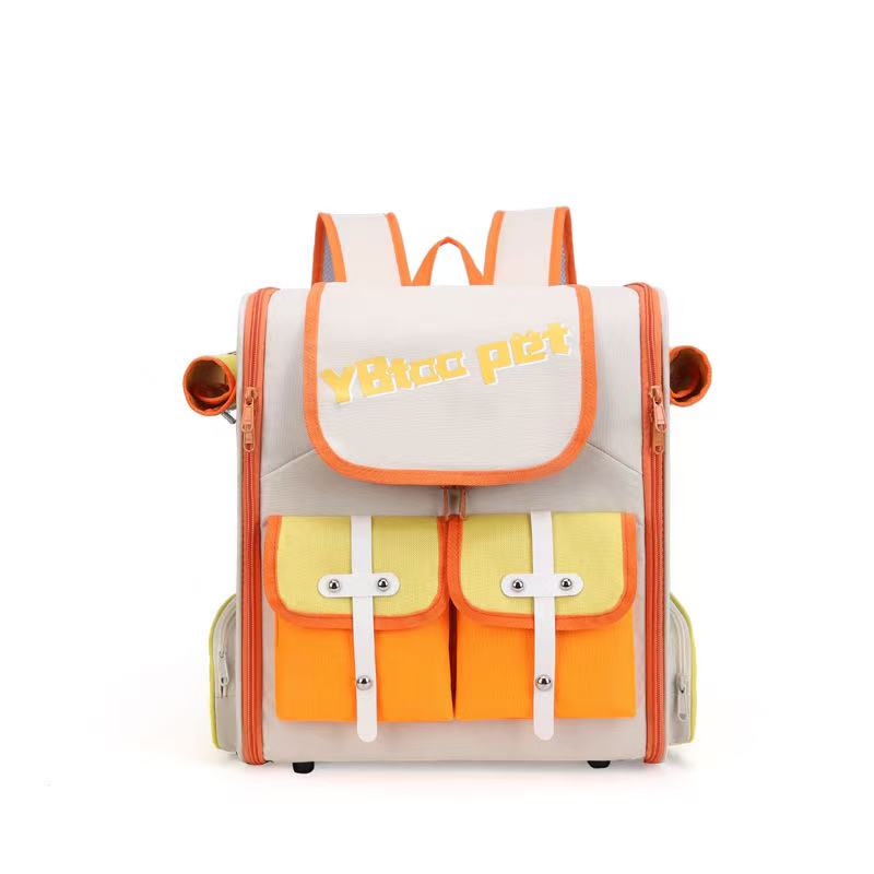 New backpack cat bag, outdoor bag, portable large pet bag, space cabin pet dog backpack, pet supplies