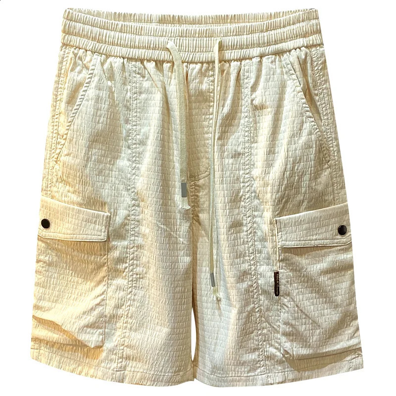 American Workwear Shorts Mens Summer Casual Versatile Loose Breathable Trendy Fashion Stretch Sports Fifth Pants 250117