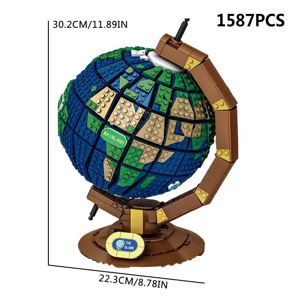 DK80006 Ideas Space Globe Building Blocks Bricks Educational Enlightenment Toys Birthday Christmas Gifts 1587pcs W250115