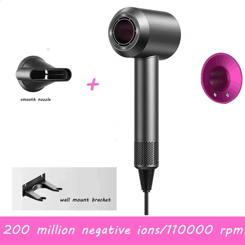 Professional Leafless Hair Dryer Negative Ion Salon Tool High SpeedSuperHousehold Appliance Portable Hair Dryer 250114