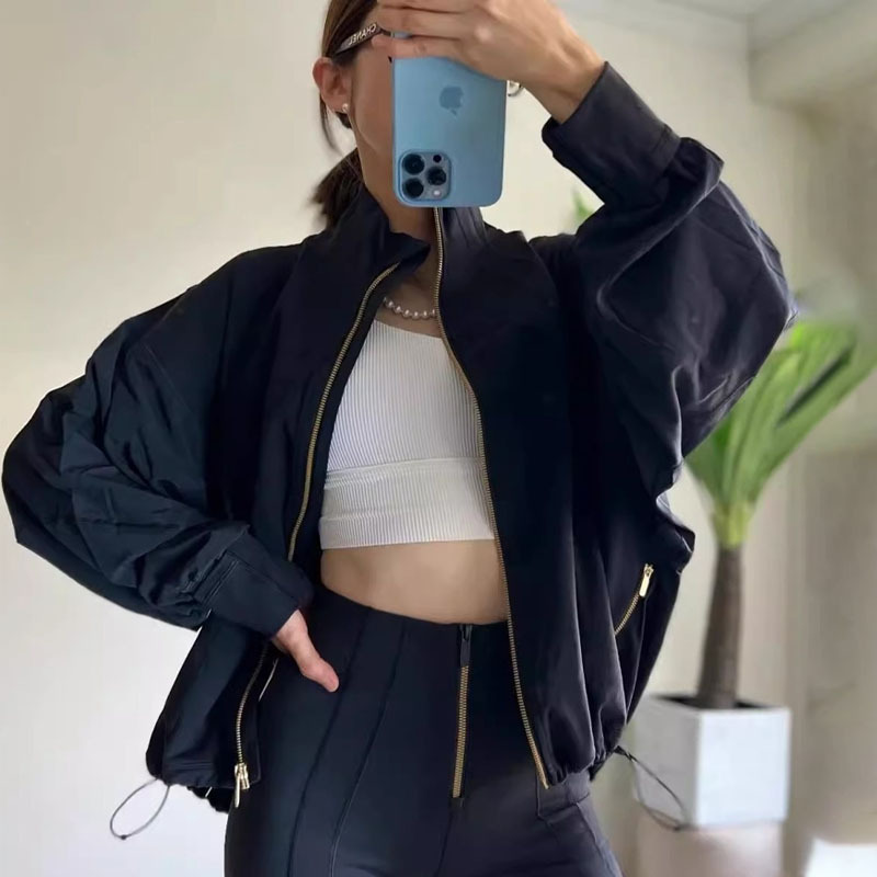 Fashion Bat Sleeve Women's Designer Sports Jacket Outdoor Training Jacket New Running Fitness Leisure Versatile Yoga Clothing