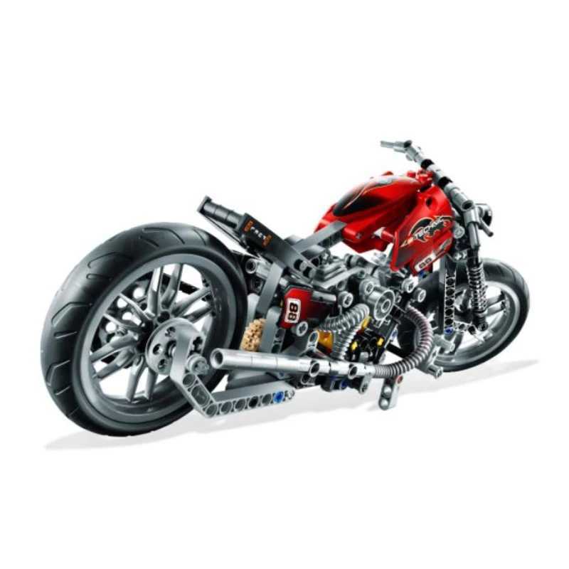 Free shipping 378 PCs Motorcycle Model Educational Technic Building Block Toy for Boy Birthday